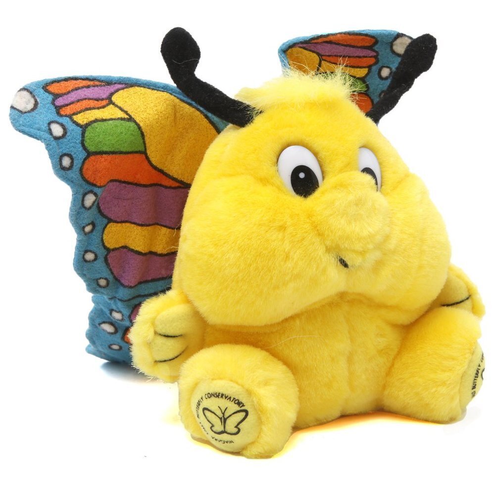 Vintage 1994 Butterfly Plush Niagara Fall Butterly Conservatory Yellow Rainbow